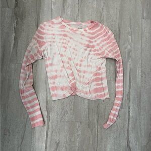 Victoria's Secret Pink Tie-Dye Long Sleeve Top